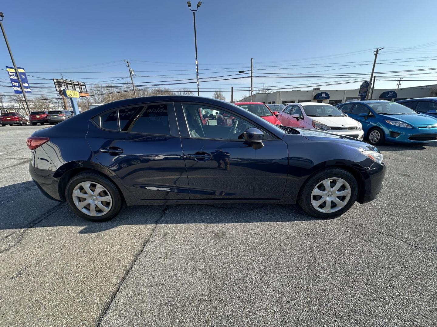 2014 BLUE Mazda MAZDA3 i Sport AT 4-Door (3MZBM1U77EM) with an 2.0L L4 DOHC 16V engine, 6-Speed Automatic transmission, located at 1254 Manheim Pike, Lancaster, PA, 17601, (717) 393-9133, 40.062870, -76.323273 - Photo#2