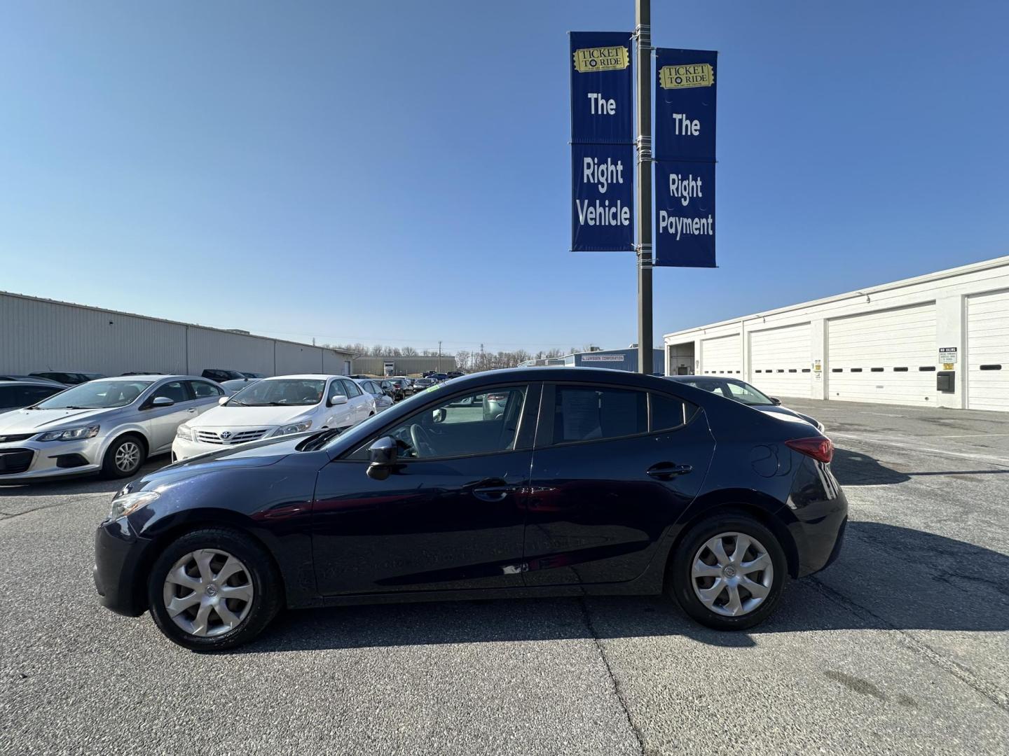 2014 BLUE Mazda MAZDA3 i Sport AT 4-Door (3MZBM1U77EM) with an 2.0L L4 DOHC 16V engine, 6-Speed Automatic transmission, located at 1254 Manheim Pike, Lancaster, PA, 17601, (717) 393-9133, 40.062870, -76.323273 - Photo#3