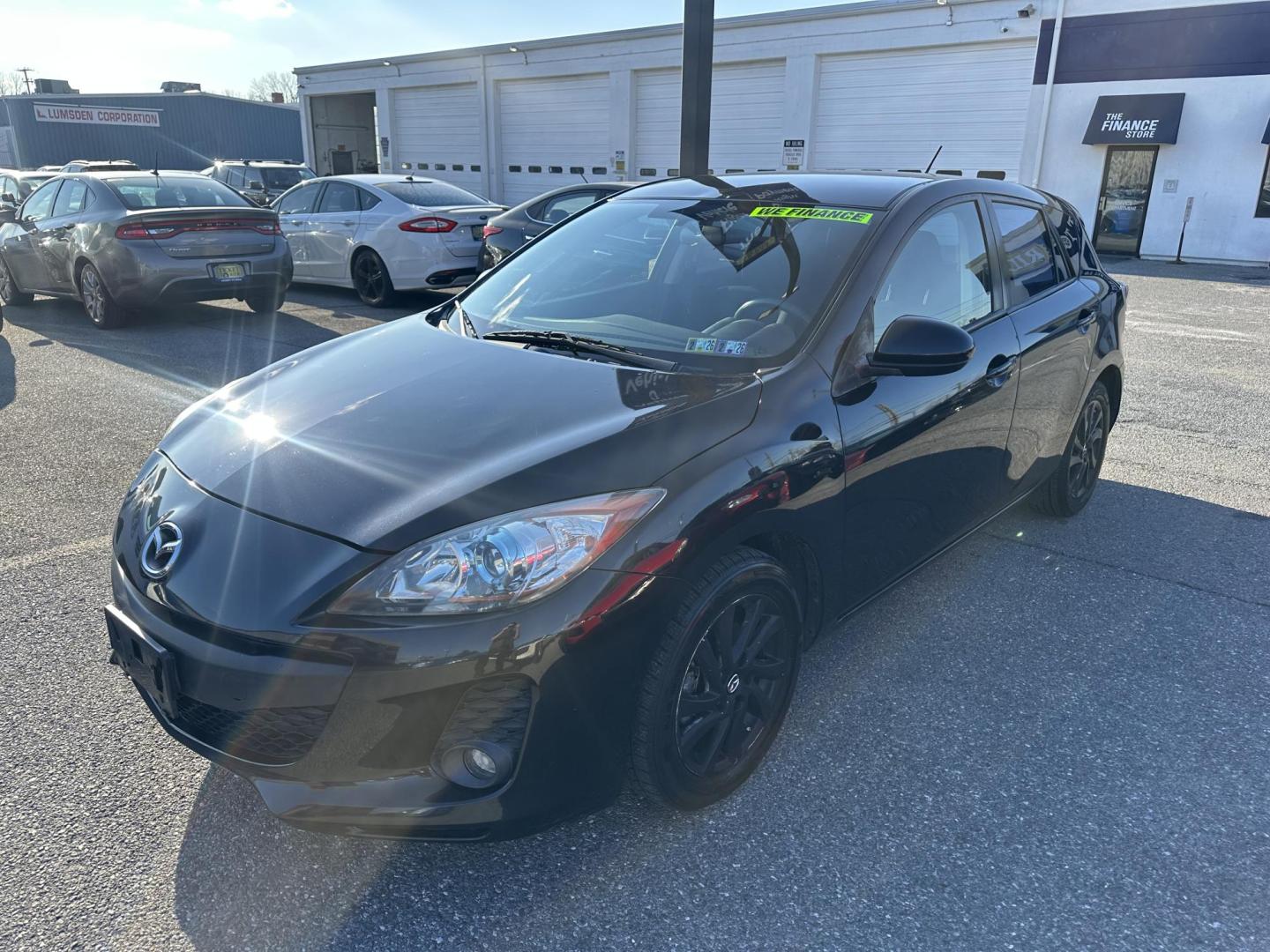 2013 BLACK Mazda MAZDA3 i Touring MT 5-Door (JM1BL1LP3D1) with an 2.0L L4 DOHC 16V engine, 5-Speed Manual transmission, located at 1254 Manheim Pike, Lancaster, PA, 17601, (717) 393-9133, 40.062870, -76.323273 - Photo#0