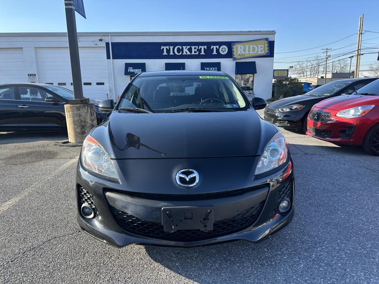 2013 BLACK Mazda MAZDA3 i Touring MT 5-Door (JM1BL1LP3D1) with an 2.0L L4 DOHC 16V engine, 5-Speed Manual transmission, located at 1254 Manheim Pike, Lancaster, PA, 17601, (717) 393-9133, 40.062870, -76.323273 - Photo#1